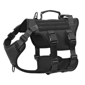 Heat-resistant Durable Nylon Tactical Service Dog Harness, Adjustable