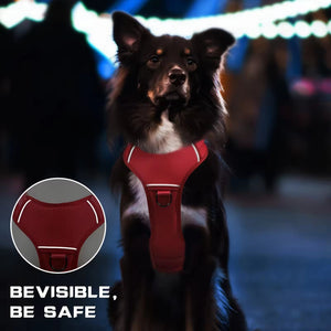 Heat-resistant Durable Nylon Tactical Service Dog Harness, Adjustable