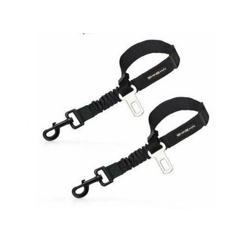 2 Pack Adjustable Dog Harness For Car Seatbelt Connector Restrain